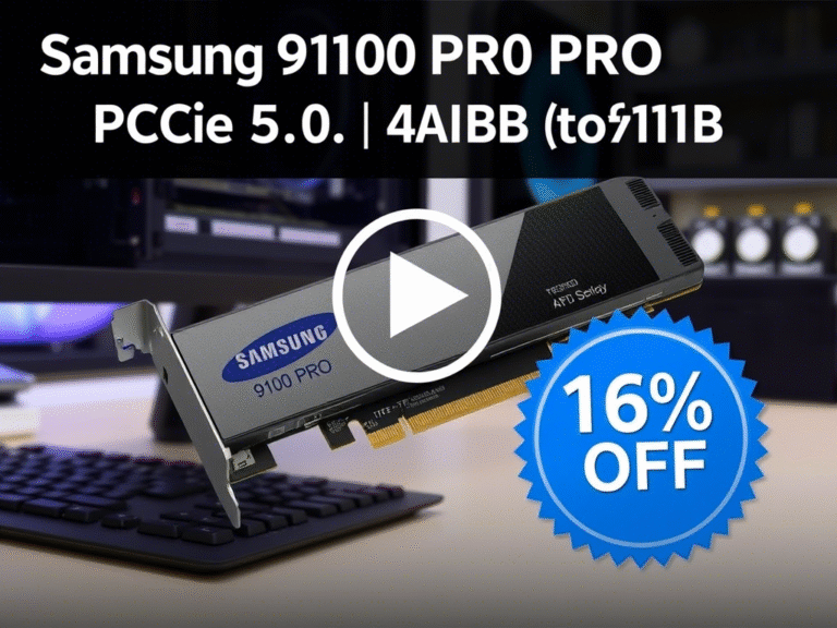 Samsung’s 4TB 9100 PRO PCIe 5.0 SSD Drops to 16% Off – Best Price Yet