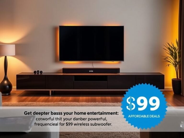 Boost Your Home Theater Sound with This Affordable $99 Subwoofer Deal