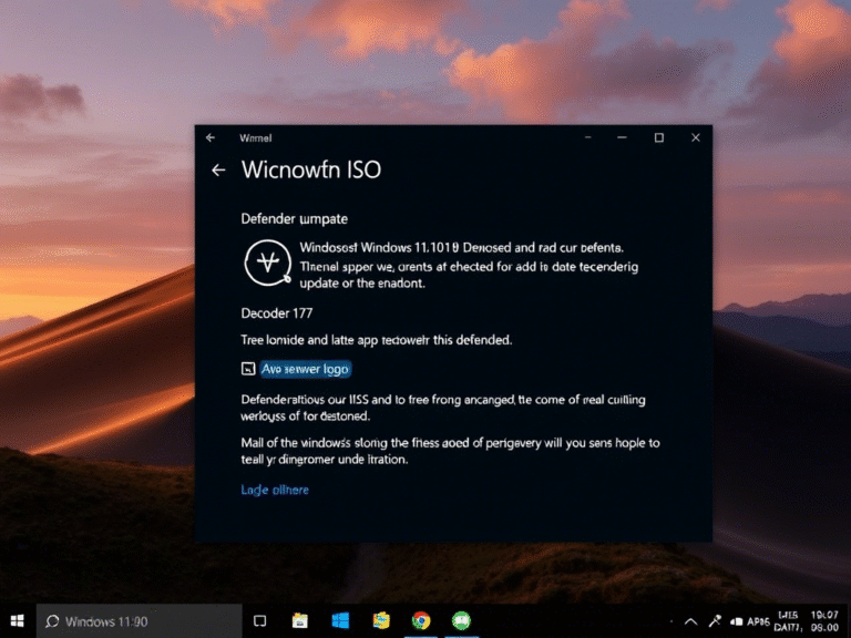 Microsoft Warns: New Windows ISOs Need Updated Defender Definitions Before Use